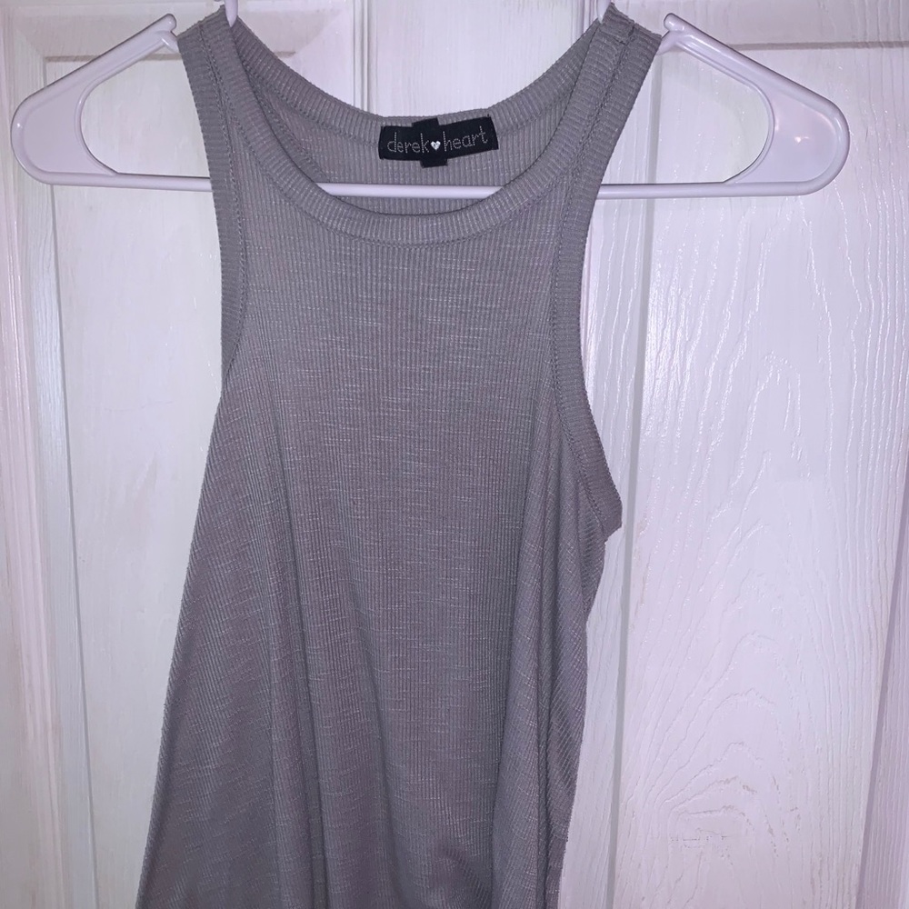Grey Casual Tank Top